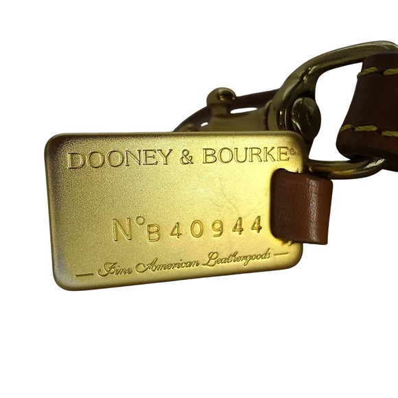 Vintage Dooney Bourke Camera Canvas Bag Tan Canvas Light‎ brown Leather - Picture 7 of 11